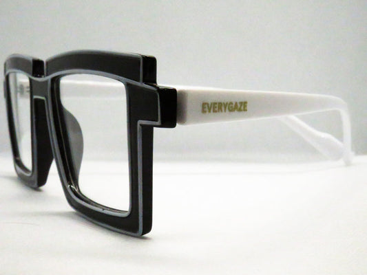 Black with White Outline