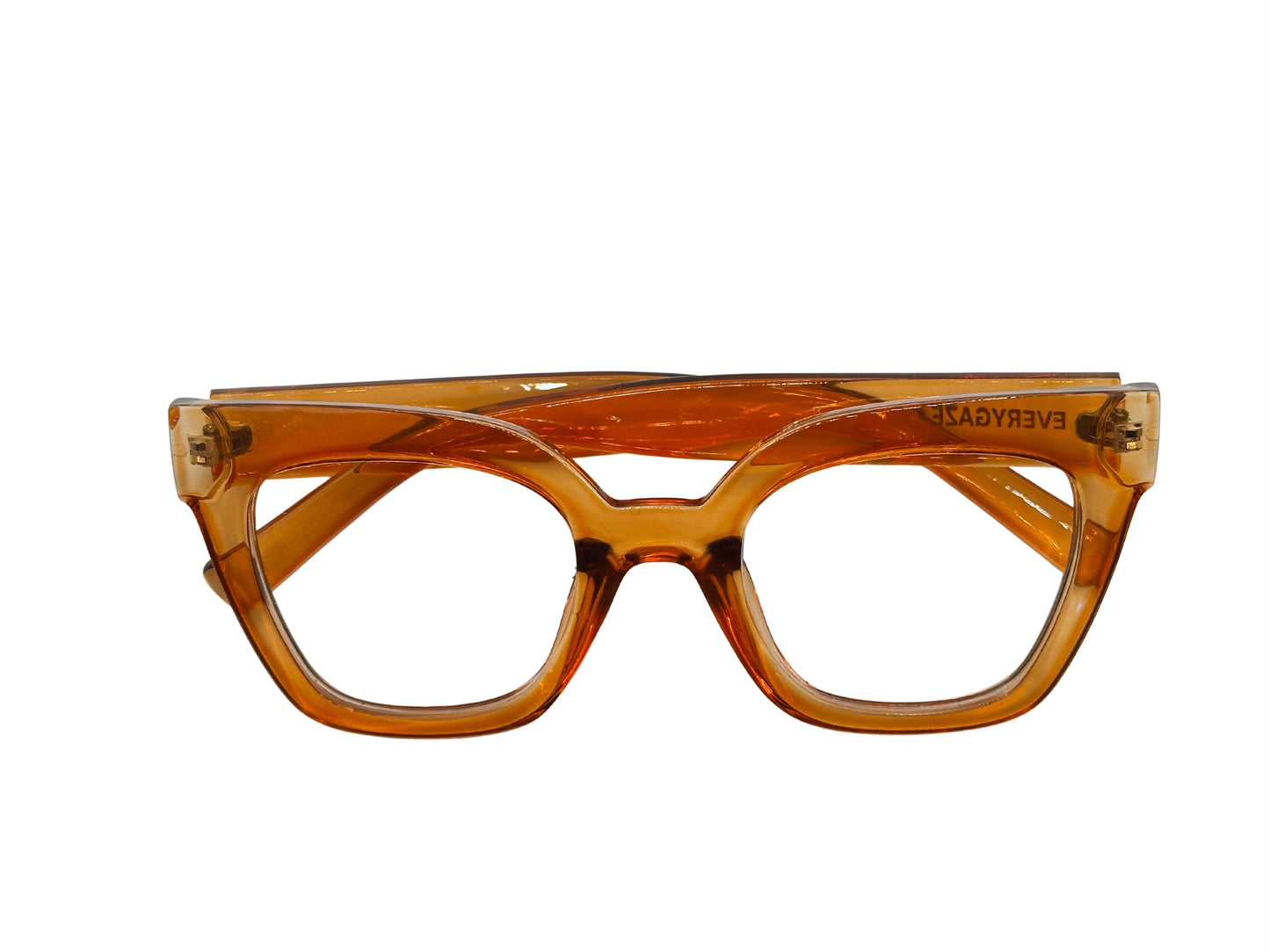 Vintage Shape Clear Clear Orange