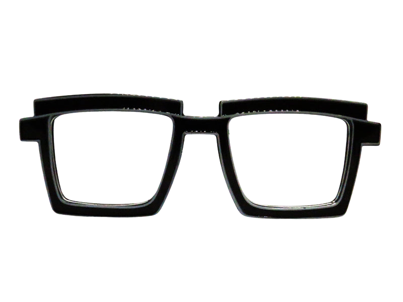 Black with White Outline