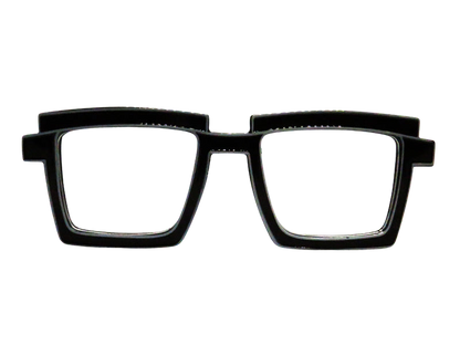 Black with White Outline