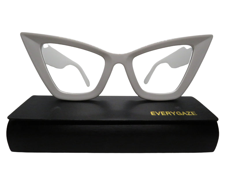 White Extreme Cat Eye