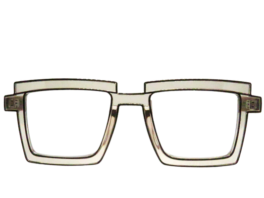Clear Caramel with Black Outline