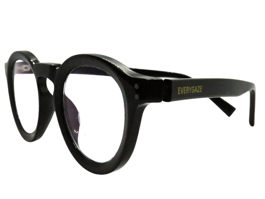 Black Round Shape Unisex