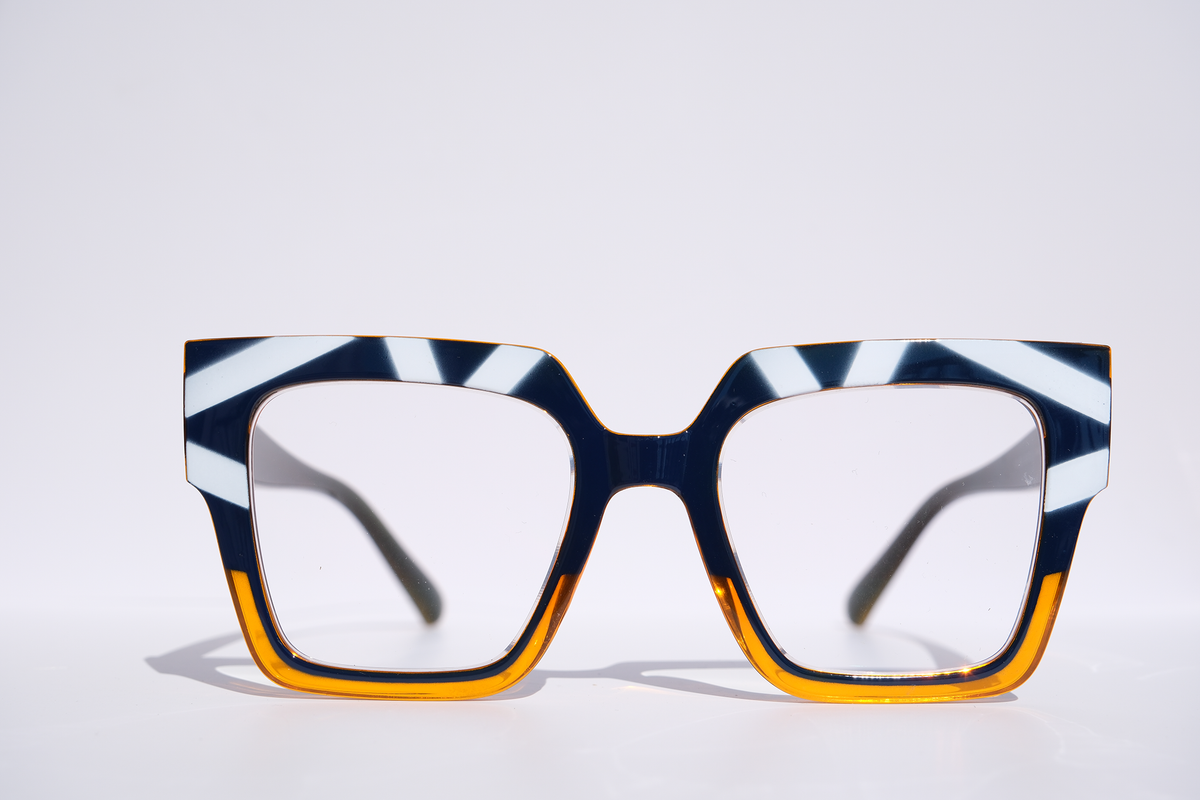 Navy Blue and White Stripes