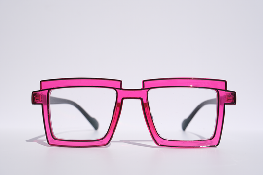 Fuschia with Black Outline