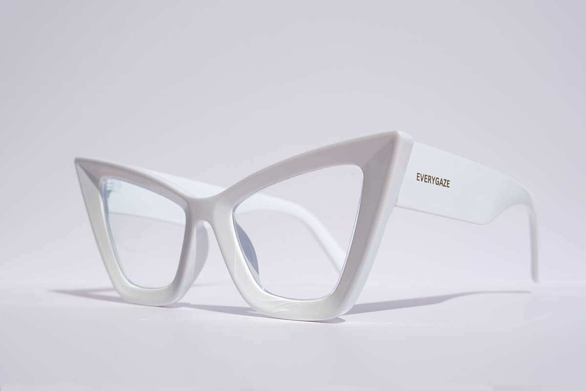 White Extreme Cat Eye
