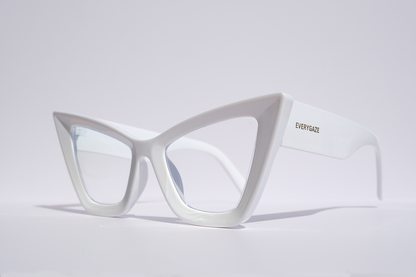 White Extreme Cat Eye
