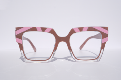 Nude and Light Pink Stripes