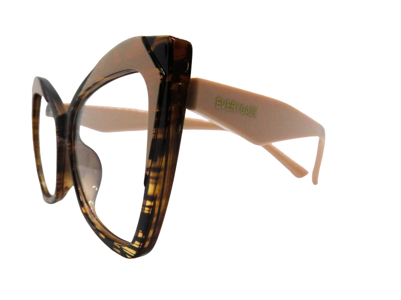 Tortoise and Pink Rounded Cat Eye