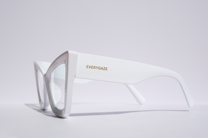 White Extreme Cat Eye