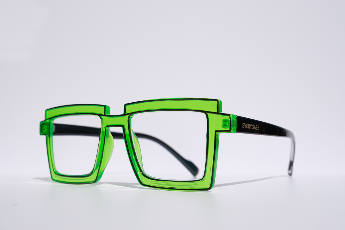 Neon Green with Black Outline