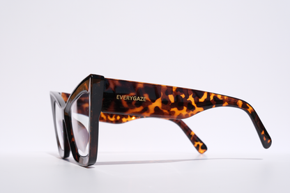 Brown Tortoise Extreme Cat Eye