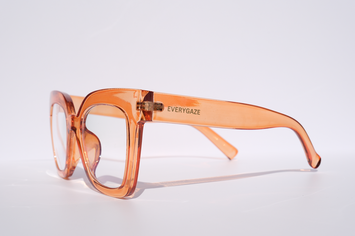 Vintage Shape Clear Orange