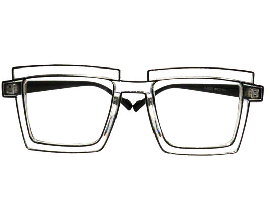 Clear with Black Outline