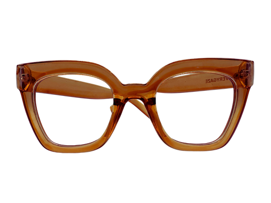 Vintage Shape Clear Clear Orange