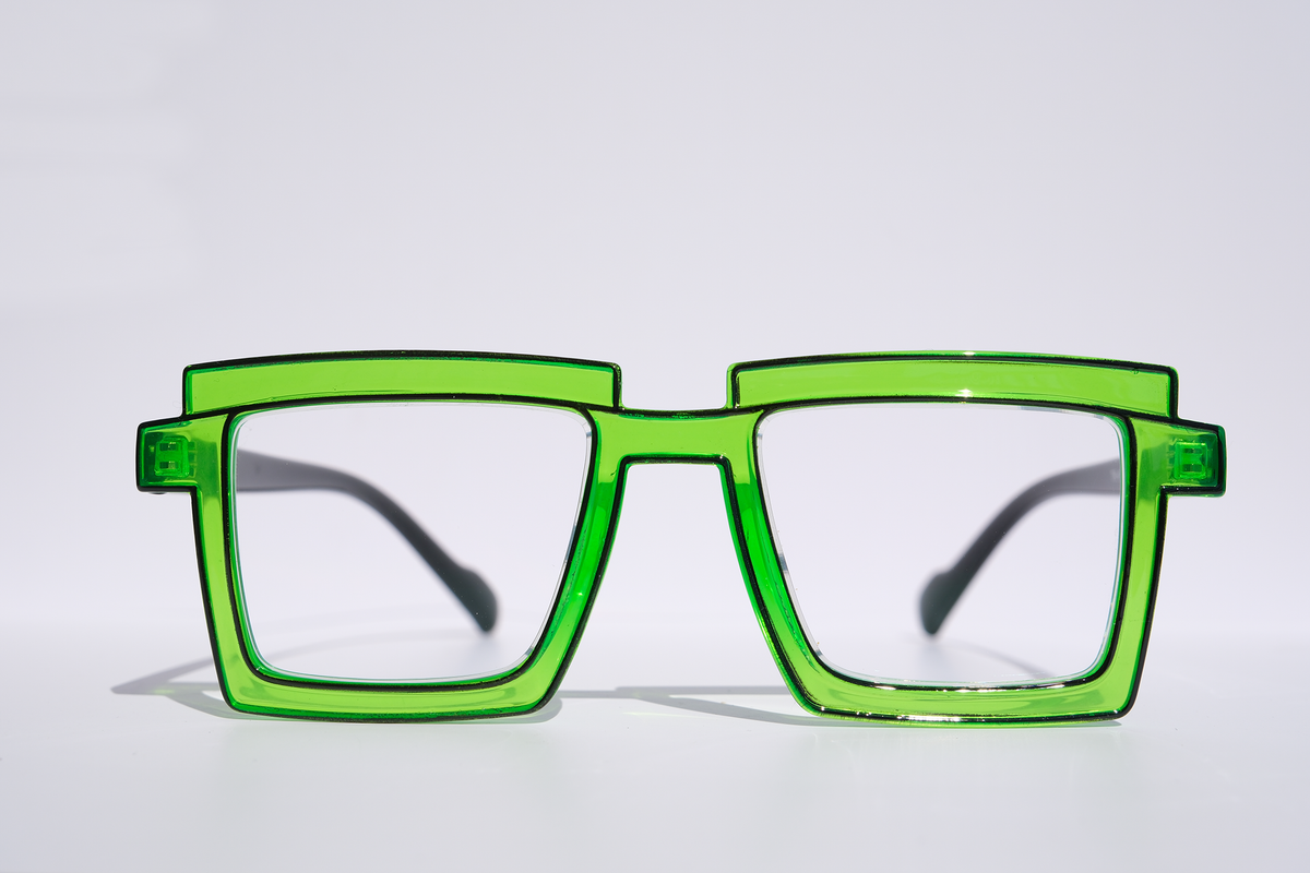Neon Green with Black Outline