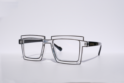 Clear with Black Outline
