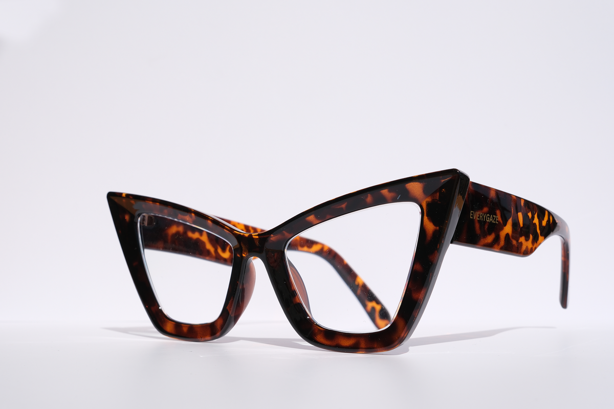 Brown Tortoise Extreme Cat Eye