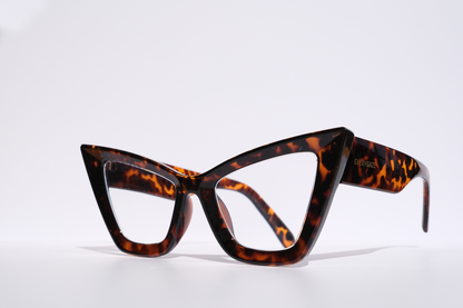 Brown Tortoise Extreme Cat Eye