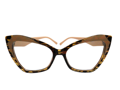 Tortoise and Pink Rounded Cat Eye