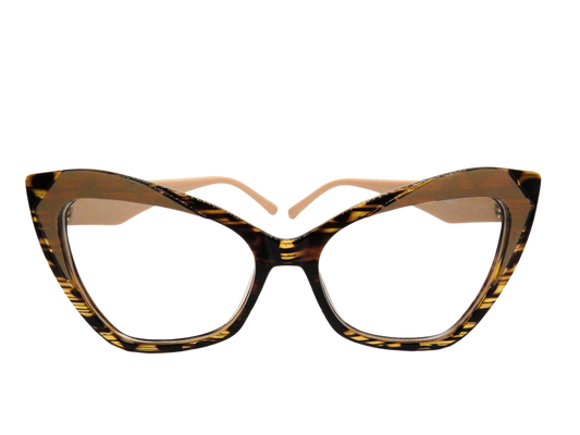 Tortoise and Pink Rounded Cat Eye