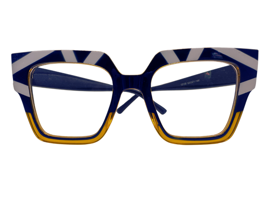 Navy Blue and White Stripes