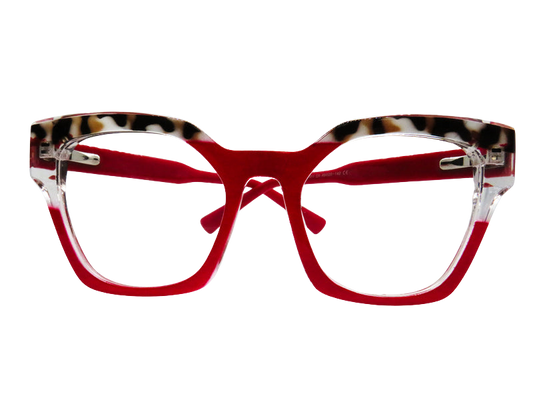 Red Rimmed Animal Print