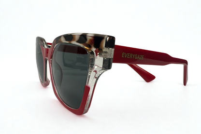 Red Rimmed Animal Print