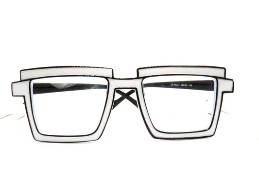White with Black Outline