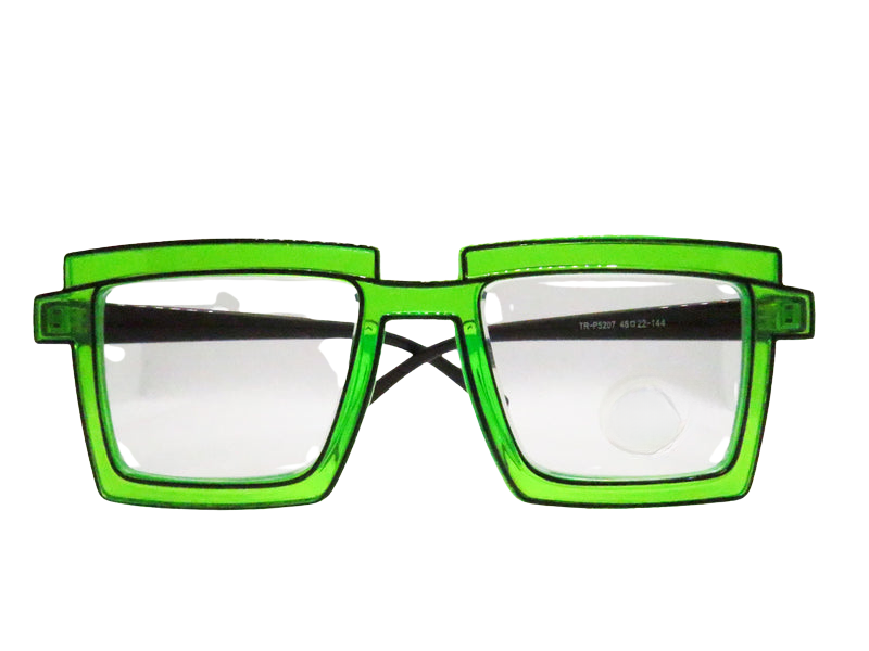 Neon Green with Black Outline