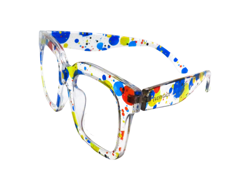 Paint Splatter on Clear Background