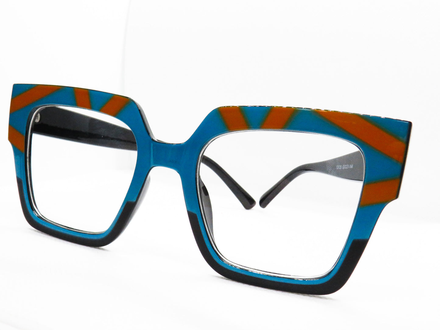 Turquoise and Orange Stripes