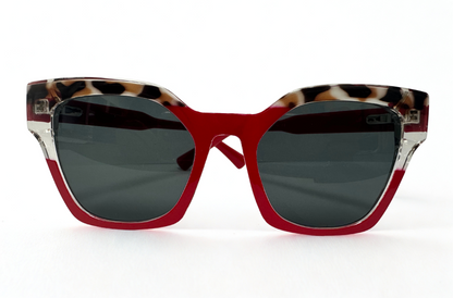Red Rimmed Animal Print
