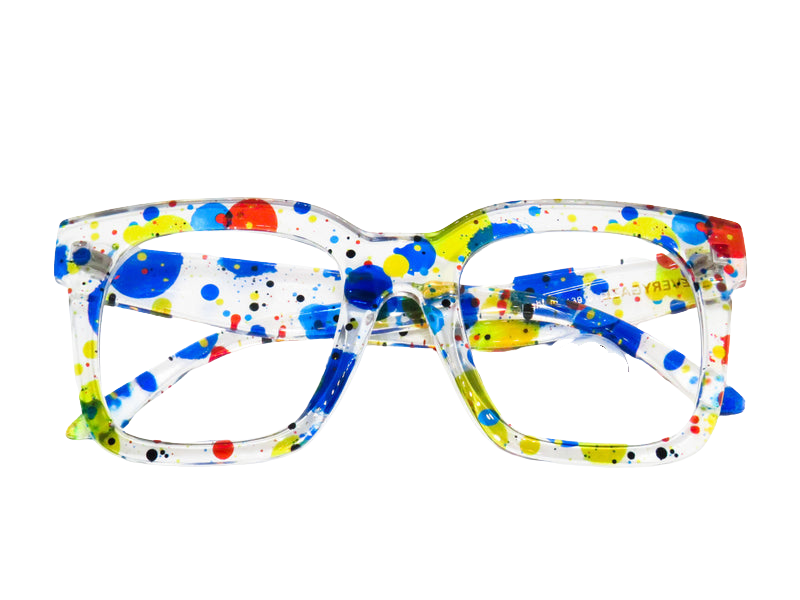 Paint Splatter on Clear Background